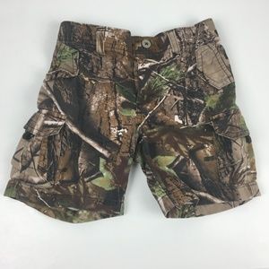 Lil Magellan Camo Hunting Cargo Shorts 100% Cotton